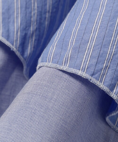 TORI-TO(トリト)の「【別注】TORI-TO / レイヤード シャツ(シャツ/ブラウス・レディース・ネイビー/ブラック・ONE SIZE)」の21枚目の写真