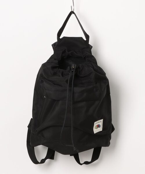 FRUIT OF THE LOOM(フルーツオブザルーム)の「【FRUIT OF THE LOOM】FTL COLOR PURSE BACKPACK / バックパック / 巾着(バックパック/リュック・メンズ・ブラック/カーキ/ピンク/ベージュ/グレー・FREE)」の2枚目の写真