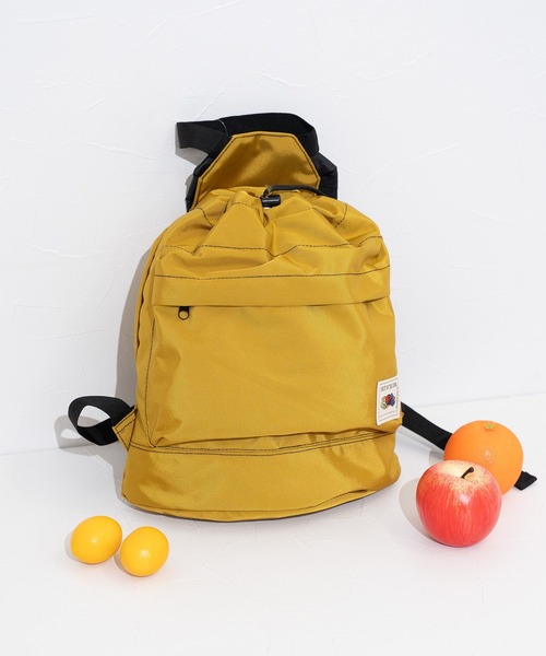 FRUIT OF THE LOOM(フルーツオブザルーム)の「【FRUIT OF THE LOOM】FTL COLOR PURSE BACKPACK / バックパック / 巾着(バックパック/リュック・メンズ・ブラック/カーキ/ピンク/ベージュ/グレー・FREE)」の6枚目の写真