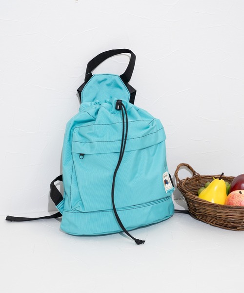 FRUIT OF THE LOOM(フルーツオブザルーム)の「【FRUIT OF THE LOOM】FTL COLOR PURSE BACKPACK / バックパック / 巾着(バックパック/リュック・メンズ・ブラック/カーキ/ピンク/ベージュ/グレー・FREE)」の13枚目の写真
