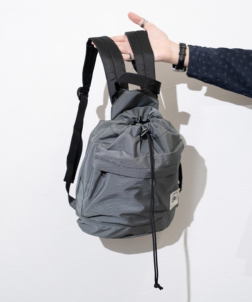 FRUIT OF THE LOOM(フルーツオブザルーム)の「【FRUIT OF THE LOOM】FTL COLOR PURSE BACKPACK / バックパック / 巾着(バックパック/リュック・メンズ・ブラック/カーキ/ピンク/ベージュ/グレー・FREE)」の18枚目の写真