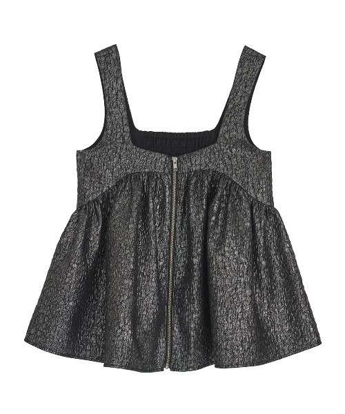 Ameri（アメリ）の「FOIL PRINT BABY TUNIC TOP（Tシャツ/カットソー