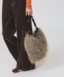 Ray BEAMS | ロング ファー バッグ(トートバッグ)