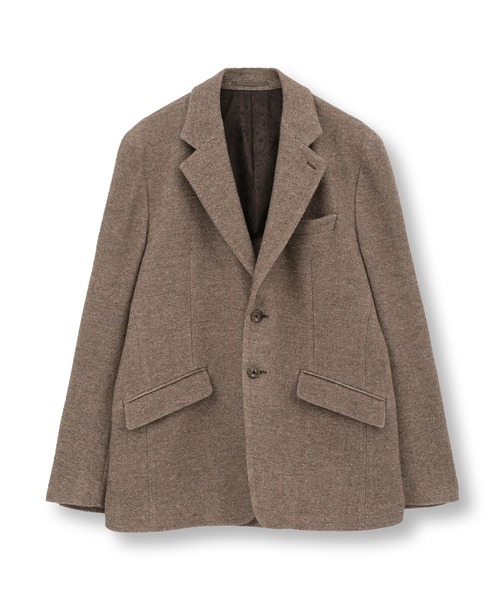 MEN'S BIGI（メンズビギ）の「シルクネップウール絡みジャケット（テーラードジャケット・メンズ・ブラック/ベージュ・04/03/02/01）」の2枚目の写真