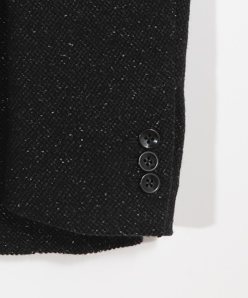 MEN'S BIGI（メンズビギ）の「シルクネップウール絡みジャケット（テーラードジャケット・メンズ・ブラック/ベージュ・04/03/02/01）」の8枚目の写真