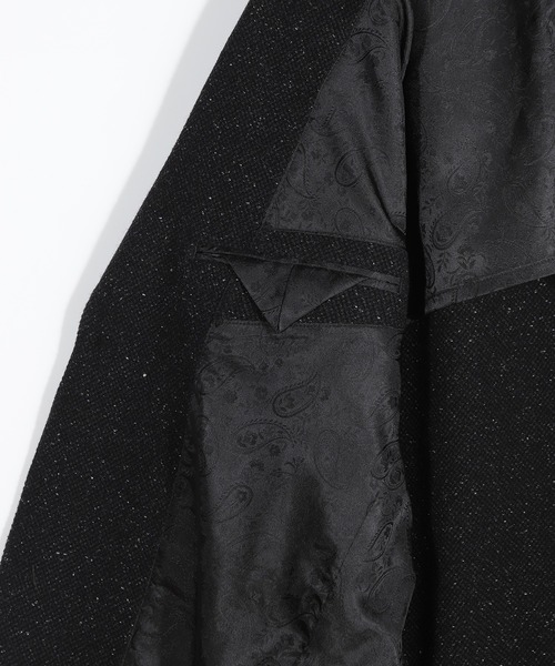 MEN'S BIGI（メンズビギ）の「シルクネップウール絡みジャケット（テーラードジャケット・メンズ・ブラック/ベージュ・04/03/02/01）」の12枚目の写真