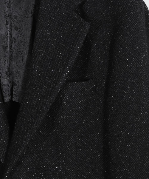 MEN'S BIGI（メンズビギ）の「シルクネップウール絡みジャケット（テーラードジャケット・メンズ・ブラック/ベージュ・04/03/02/01）」の5枚目の写真