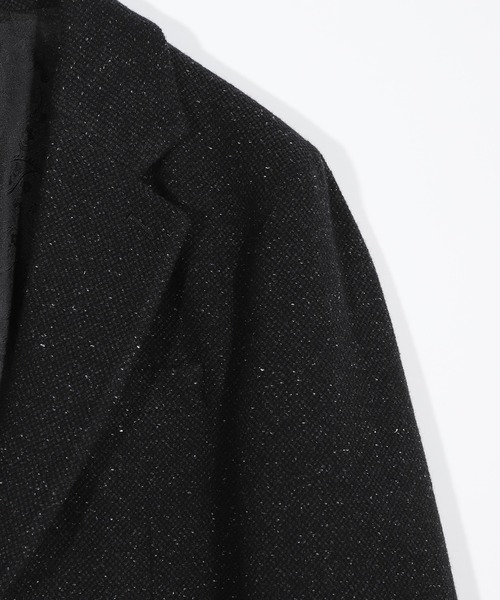 MEN'S BIGI（メンズビギ）の「シルクネップウール絡みジャケット（テーラードジャケット・メンズ・ブラック/ベージュ・04/03/02/01）」の4枚目の写真