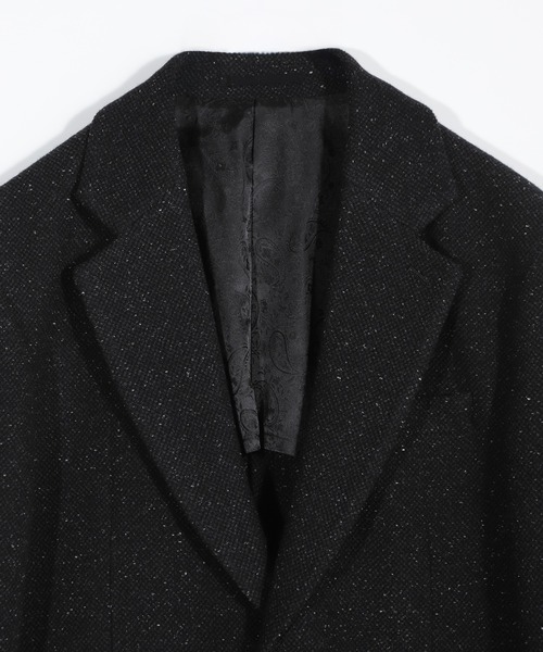 MEN'S BIGI（メンズビギ）の「シルクネップウール絡みジャケット（テーラードジャケット・メンズ・ブラック/ベージュ・04/03/02/01）」の3枚目の写真