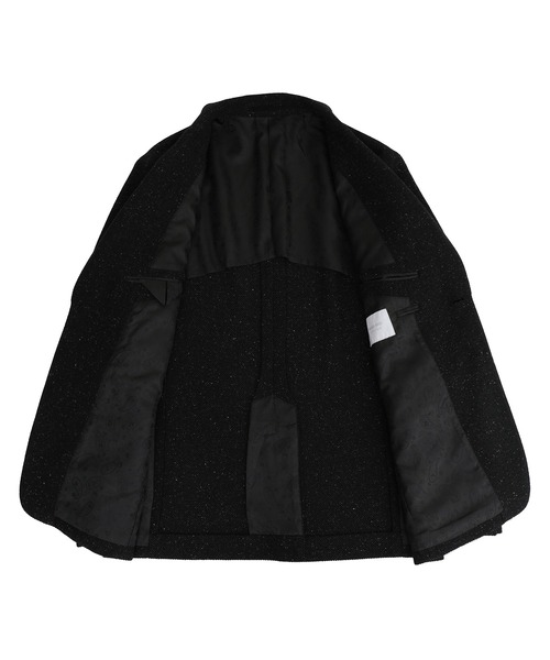 MEN'S BIGI（メンズビギ）の「シルクネップウール絡みジャケット（テーラードジャケット・メンズ・ブラック/ベージュ・04/03/02/01）」の9枚目の写真