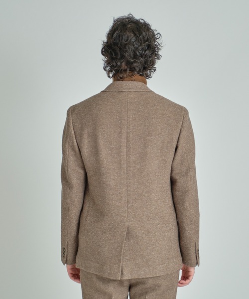 MEN'S BIGI（メンズビギ）の「シルクネップウール絡みジャケット（テーラードジャケット・メンズ・ブラック/ベージュ・04/03/02/01）」の16枚目の写真
