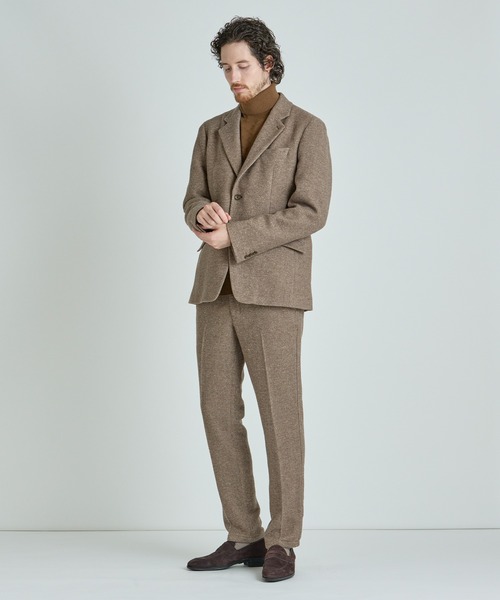 MEN'S BIGI（メンズビギ）の「シルクネップウール絡みジャケット（テーラードジャケット・メンズ・ブラック/ベージュ・04/03/02/01）」の18枚目の写真