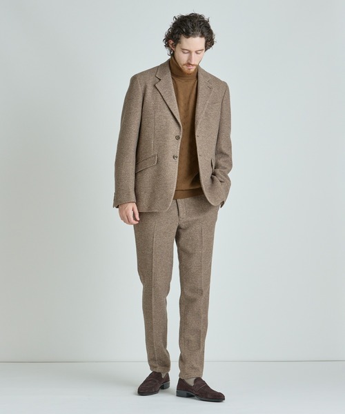 MEN'S BIGI（メンズビギ）の「シルクネップウール絡みジャケット（テーラードジャケット・メンズ・ブラック/ベージュ・04/03/02/01）」の19枚目の写真