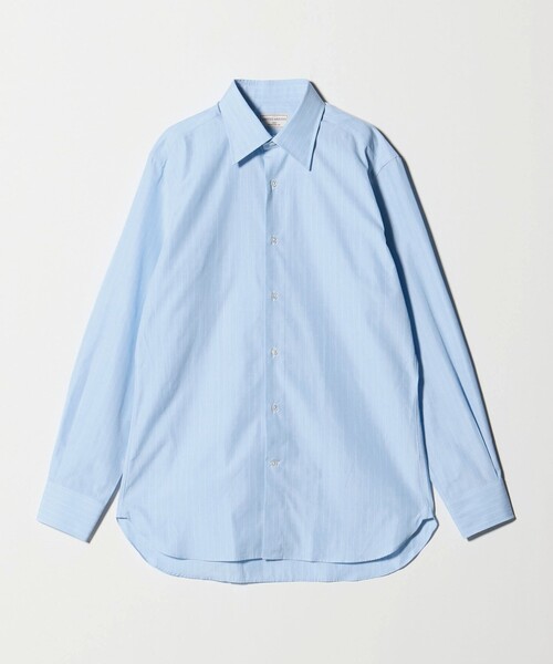 UNITED ARROWS(ユナイテッドアローズ)の「THOMAS MASON/トーマスメイソン エンドオンエンド ストライプ レギュラーカラー シャツ(ビジネスシャツ・メンズ・ライトブルー・41cm/40cm/38cm/39cm)」の2枚目の写真