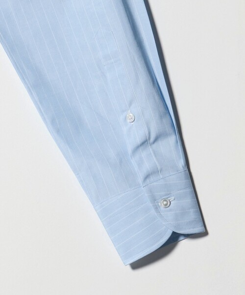 UNITED ARROWS(ユナイテッドアローズ)の「THOMAS MASON/トーマスメイソン エンドオンエンド ストライプ レギュラーカラー シャツ(ビジネスシャツ・メンズ・ライトブルー・41cm/40cm/38cm/39cm)」の5枚目の写真