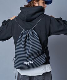 SEQUENZ（シークエンズ）の「＊新色追加【sqnz（エスキュンズ）】sqnz dairy 2way knapsack / ナップサック トートバック 2WAY ブランドロゴ チェック ストライプ（バックパック/リュック）」