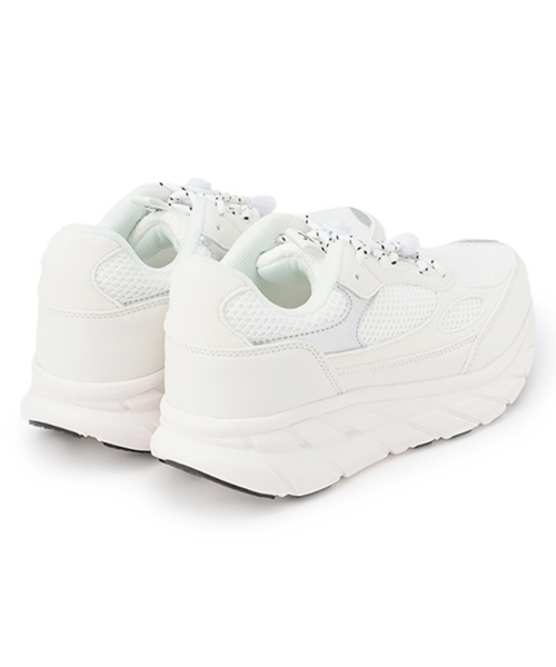 LOVETOXIC（ラブトキシック）の「【ラク軽】軽量ドローコードスニーカー（スニーカー・キッズ・ブラック/ホワイト・23-23.5cm/24-24.5cm/22-22.5）」の5枚目の写真