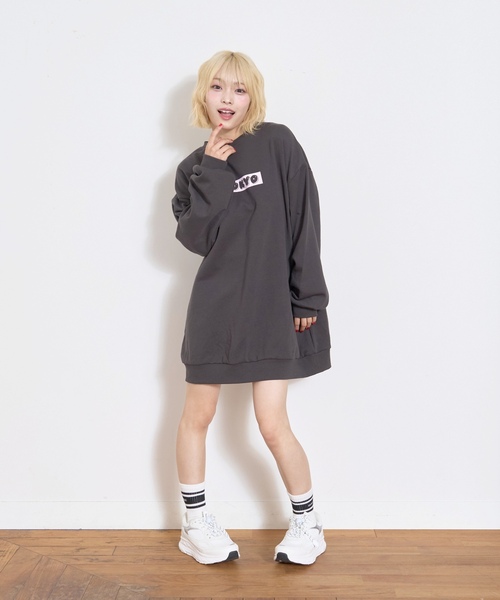 LOVETOXIC（ラブトキシック）の「【ラク軽】軽量ドローコードスニーカー（スニーカー・キッズ・ブラック/ホワイト・23-23.5cm/24-24.5cm/22-22.5）」の15枚目の写真