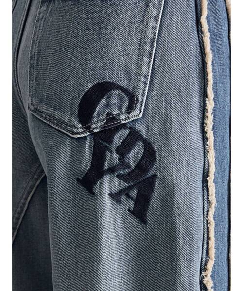 GYDA(ジェイダ)の「ハイウエストside slit GYDAワイドデニムパンツ(デニムパンツ・レディース・ブルー/ライトブルー・SMALL/MEDIUM)」の15枚目の写真