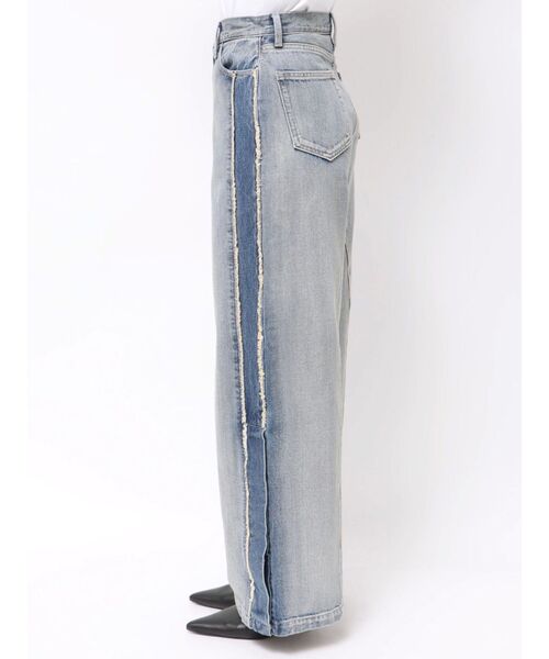 GYDA(ジェイダ)の「ハイウエストside slit GYDAワイドデニムパンツ(デニムパンツ・レディース・ブルー/ライトブルー・SMALL/MEDIUM)」の18枚目の写真