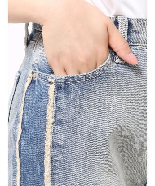 GYDA(ジェイダ)の「ハイウエストside slit GYDAワイドデニムパンツ(デニムパンツ・レディース・ブルー/ライトブルー・SMALL/MEDIUM)」の22枚目の写真