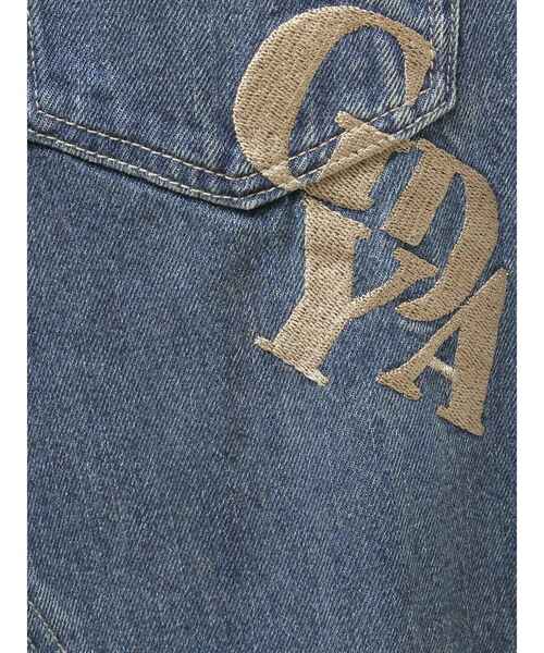 GYDA(ジェイダ)の「ハイウエストside slit GYDAワイドデニムパンツ(デニムパンツ・レディース・ブルー/ライトブルー・SMALL/MEDIUM)」の7枚目の写真