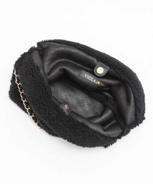 VIOLAd'ORO/ヴィオラドーロ】ボアチェーンバッグ（V-8680）（トート