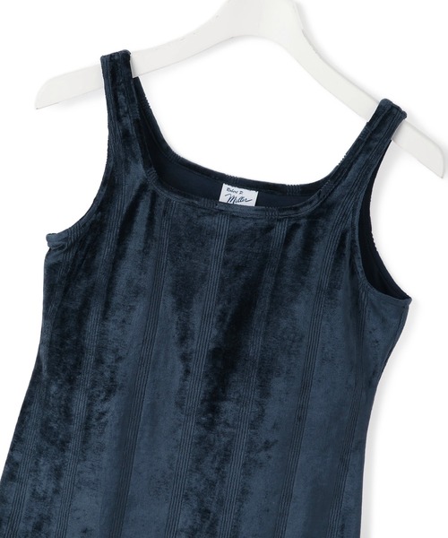 MILLER（ミラー）の「【Miller for ADAM ET ROPE'】別注 スクエアタンク（カップ付き）（タンクトップ・レディース・ネイビー/グリーン・FREE）」の18枚目の写真