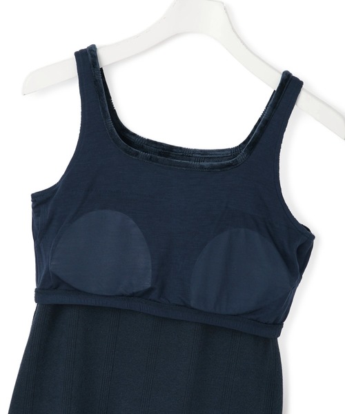 MILLER（ミラー）の「【Miller for ADAM ET ROPE'】別注 スクエアタンク（カップ付き）（タンクトップ・レディース・ネイビー/グリーン・FREE）」の19枚目の写真