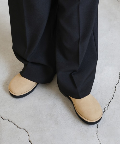 select MOCA（セレクトモカ）の「フェイクスエードスリッポン（スリッポン・レディース・ベージュ/ブラック/チャコールグレー・SMALL/MEDIUM/LARGE/X-LARGE）」の9枚目の写真