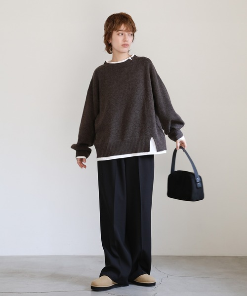 select MOCA（セレクトモカ）の「フェイクスエードスリッポン（スリッポン・レディース・ベージュ/ブラック/チャコールグレー・SMALL/MEDIUM/LARGE/X-LARGE）」の10枚目の写真