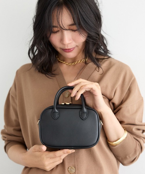 VELETTO（ベレット）の「BARNYARDSTORM / 【VELETTO(ヴェレット)】 / ミニスクエアショルダー（ショルダーバッグ・レディース・ブラック/ブラウン・FREE）」の18枚目の写真