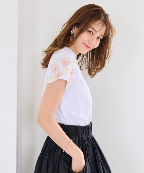 chesty ハートトップス　ホワイト　サイズ0 Chesty｜チェスティーのTシャツ/カットソー（ホワイト/白色系）通販
