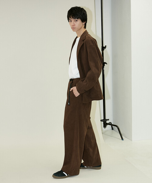 UMBRO（アンブロ）の「CORDUROY EASY PANTS/コーデュロイイージーパンツ/UMBRO別注(限定展開)（その他パンツ・メンズ・ブラック/ブラウン・MEDIUM/LARGE）」の6枚目の写真
