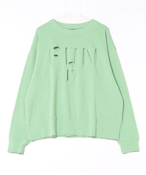 MARKEY'S（マーキーズ）の「ロゴダメージスウェット/おとな（スウェット・レディース・ライトグリーン/オレンジ/ホワイト系その他・170cm）」の3枚目の写真