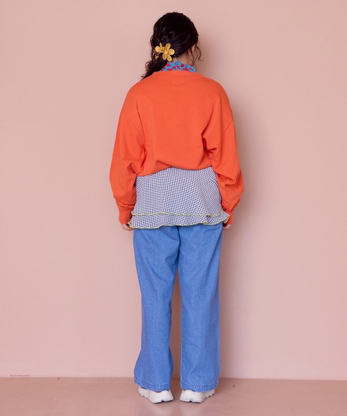 MARKEY'S（マーキーズ）の「ロゴダメージスウェット/おとな（スウェット・レディース・ライトグリーン/オレンジ/ホワイト系その他・170cm）」の8枚目の写真