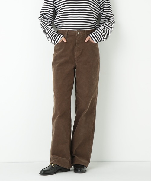 Healthy denim（ヘルシーデニム）の「◆【Healthy Denimコラボ】コーデュロイセミワイド（その他パンツ・レディース・ブラウン・SMALL/MEDIUM/LARGE）」の2枚目の写真