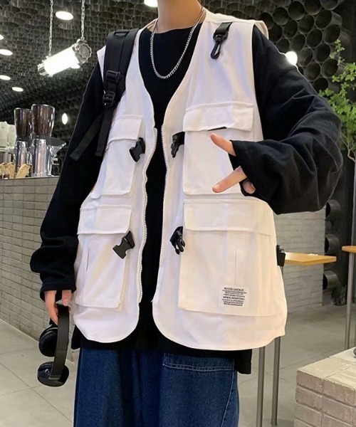 ブランド古着】「フィッシングベスト」に該当するホワイト/白色