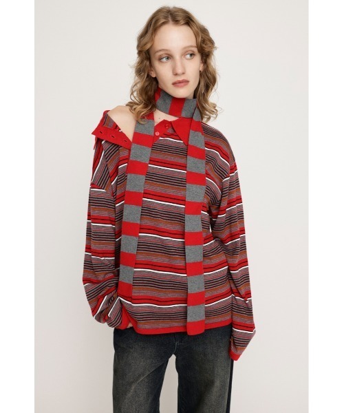 HG KNIT ASYMMETRY TOPS ハイゲージ ニット アシンメトリー HG KNIT ASYMMETRY TOPS ハイゲージ ニット アシンメトリー