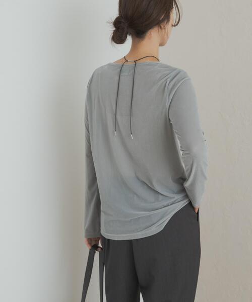 URBAN RESEARCH DOORS（アーバンリサーチドアーズ）の「シアーベロアプルオーバー（Tシャツ/カットソー・レディース・ミント/ブラック/ブラウン・MEDIUM）」の7枚目の写真