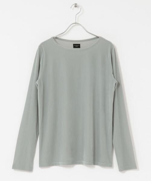 URBAN RESEARCH DOORS（アーバンリサーチドアーズ）の「シアーベロアプルオーバー（Tシャツ/カットソー・レディース・ミント/ブラック/ブラウン・MEDIUM）」の14枚目の写真