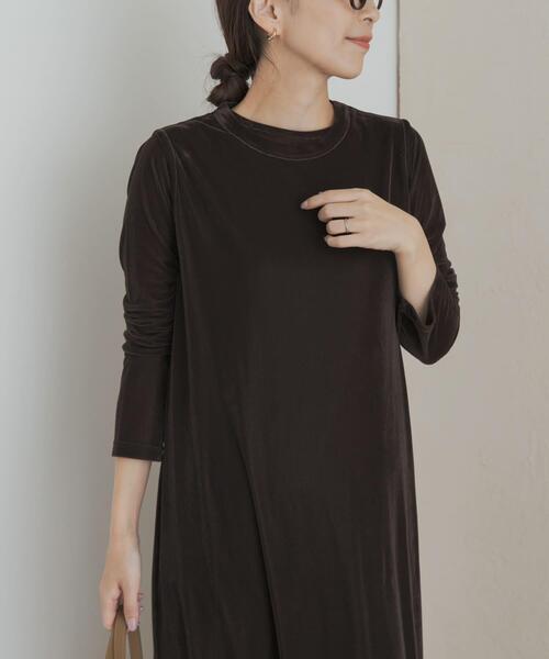 URBAN RESEARCH DOORS（アーバンリサーチドアーズ）の「シアーベロアプルオーバー（Tシャツ/カットソー・レディース・ミント/ブラック/ブラウン・MEDIUM）」の17枚目の写真