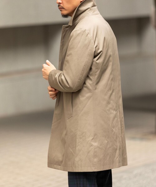 SHIPS（シップス）の「SHIPS: VENTILE(R) コットン ステンカラー コート（ステンカラーコート・メンズ・ブラック/ベージュ/ネイビー・SMALL/MEDIUM/LARGE/X-LARGE）」の6枚目の写真
