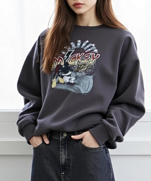 WALT DISNEY ピグメントスウェット 再再再再再再再再販 2色 リバイバル商品 WALT DISNEY ピグメント