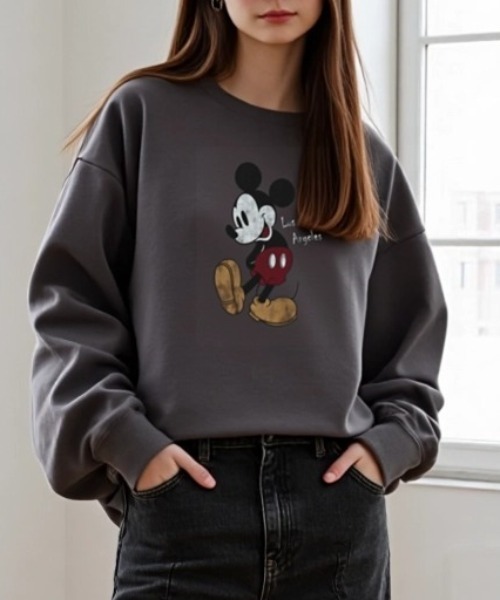 WALT DISNEY ピグメントスウェット 再再再再再再再再販 2色 リバイバル商品 WALT DISNEY ピグメント