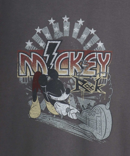 Disney(ディズニー)の「Disney/ディズニー ミッキーマウス オーバーサイズ 裏起毛 ピグメント風 ヴィンテージ加工 ロックテイスト スウェット トレーナー/レディース メンズ(スウェット・レディース・ブラック系その他3/ブラック系その他2/ホワイト系その他/ブラック系その他・LL/L/M)」の6枚目の写真
