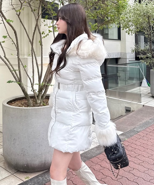 セール】【ZOZO限定】ベルト付パフィージャケットコート（その他