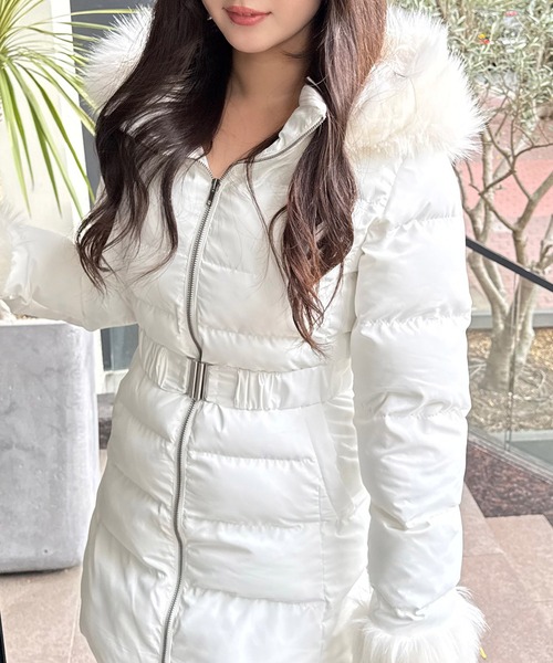 セール】【ZOZO限定】ベルト付パフィージャケットコート（その他