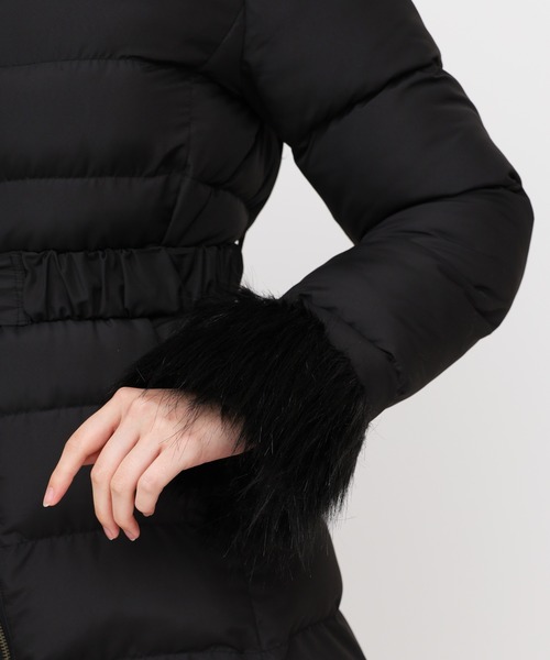 ROYAL PARTY（ロイヤルパーティー）の「【ZOZO限定】ベルト付パフィージャケットコート（その他アウター・レディース・ブラック/オフホワイト・FREE）」の20枚目の写真