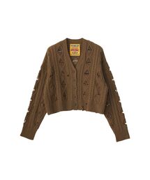新品　HYSTERIC GLAMOUR ヒステリックグラマー　カーディガン スタッズ カーディガン|HYSTERIC GLAMOUR WOMEN | HYSTERIC